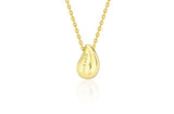 Champagne Full Moon Silver Mary Bowl Necklace