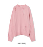 Clo damage loose fit knitwear