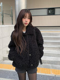 Juri Wool Collar Fur Jacket