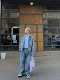 Tuck Medium Washed Denim JK