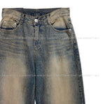 West cutting wide denim