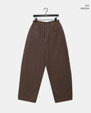 Le Jie Pocket Balloon Fit Cotton Long Pants