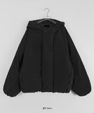 [unisex] Hento Overfit Matte Hood Puffer Padding