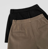Year-End Party Look Mood Wool Luxury Short Pants