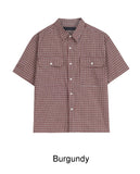 Kea Two-Pocket Crop Check Shirt