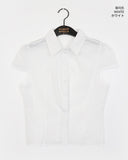 Trang Stripe See-through Short Sleeve Shirt