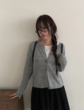 Madi Wool Soft Button Knit Cardigan