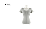 Boin Modal Slim U-Neck Slim Short Sleeve T-shirt