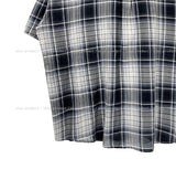 Mid-checkered Overfit Short-Sleeved Shirt