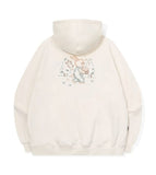 Bunny Flower Embroidered Hoodie