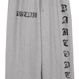 Bello Crack Lettering Wide Pants