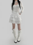 Rioul Tiered Mini Skirt