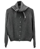 Bant Scarf Set Wool Knit Cardigan