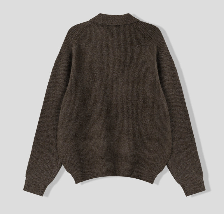 【MODERNIF】Libert Cash Collar Knit modernif (モダンイフ) - リバートキャシーカラーニット