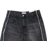 CUT-OFF WIDE DENIM