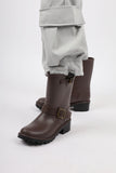 buckle half rain boots