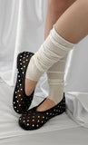 HEART STUD MESH FLAT