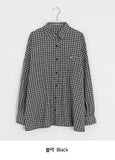 [unisex] Tail Overfit Pocket Check Shirt