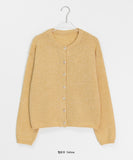 Roheki Basic Round Wool Knit Cardigan