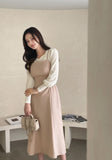 Spring Ersa Heart Neck Ribbed T-Shirt