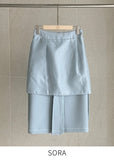 Collid Button H-Line Slit Skirt