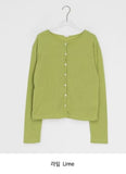 Kiho Round Boucle Summer Cardigan