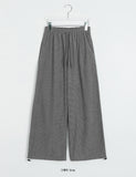 [BAONHAUS] Fenmi Stripe Banding Wide Pants