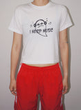 MUSIC HALF CROP T