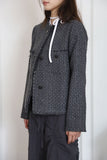 Bling tweed thin jacket