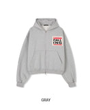 Collings Printed Crop Hoodie