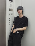 Cooper Two Pocket Half Henley Neck Tee