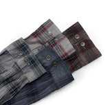 Louver pigment check shirt