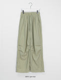 Zevner Banding Nylon Wide Pants