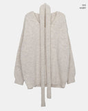 [Muffler SET] Dori Muffler Loose V-Neck Knit