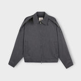 With scarf blouson