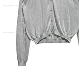 Pub Summer See-Through Knit Cardigan
