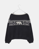 Irum Nordic One-Off Shoulder Loose Fit Long Sleeve Knit