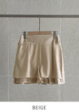 Belind Pleats Mini Skirt Pants