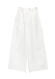 Teve Pintuck Wide Cotton Pants