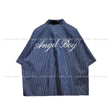 ENZ STRIPED HALF SHIRT