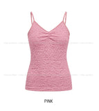 Bubble Lace Shirred Sleeveless