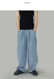 Kuan Linen Striped Pants