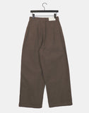Syner pin tuck cotton wide pants
