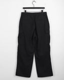 [MADE] Teep pintuck zipper cargo long wide semi-bootcut pants