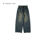 [A/M] Seulleon Cut Denim Washing Wide Pants