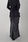 SHIRRING LONG SKIRT