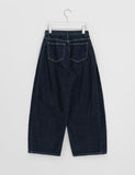 Detney Pintuck Denim Wide Brushed Pants