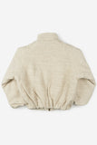 Terry wool crop jumper