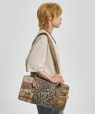 Pattern Mixed Duffle Bag