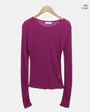 Tenon Tencel layered long-sleeved T-shirt